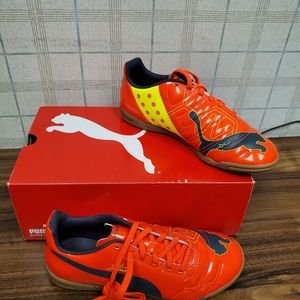 Red and Yellow Puma Sneakers